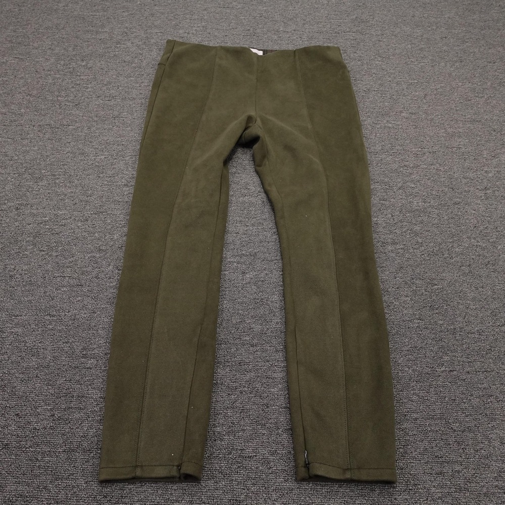 Anthropologie Pants Womens 32 Green Ankle Zip Hem Knit Stretch Casual Pants